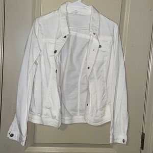 White jean jacket